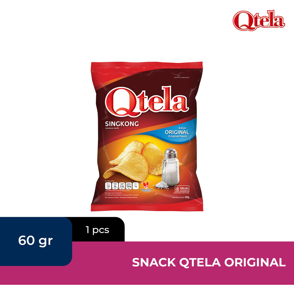 Qtela Singkong Original 60 Gr