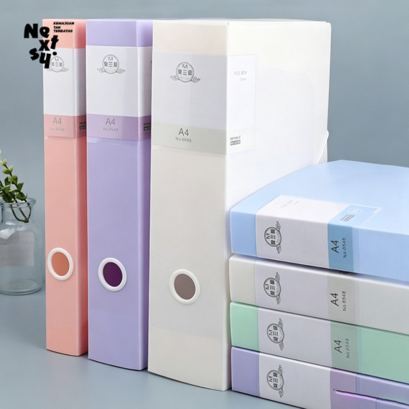 Map File Buku Display A4 Tebal 20/30/40 Lembar Warna Pastel Estetik Alat Tulis Kantor Sekolah