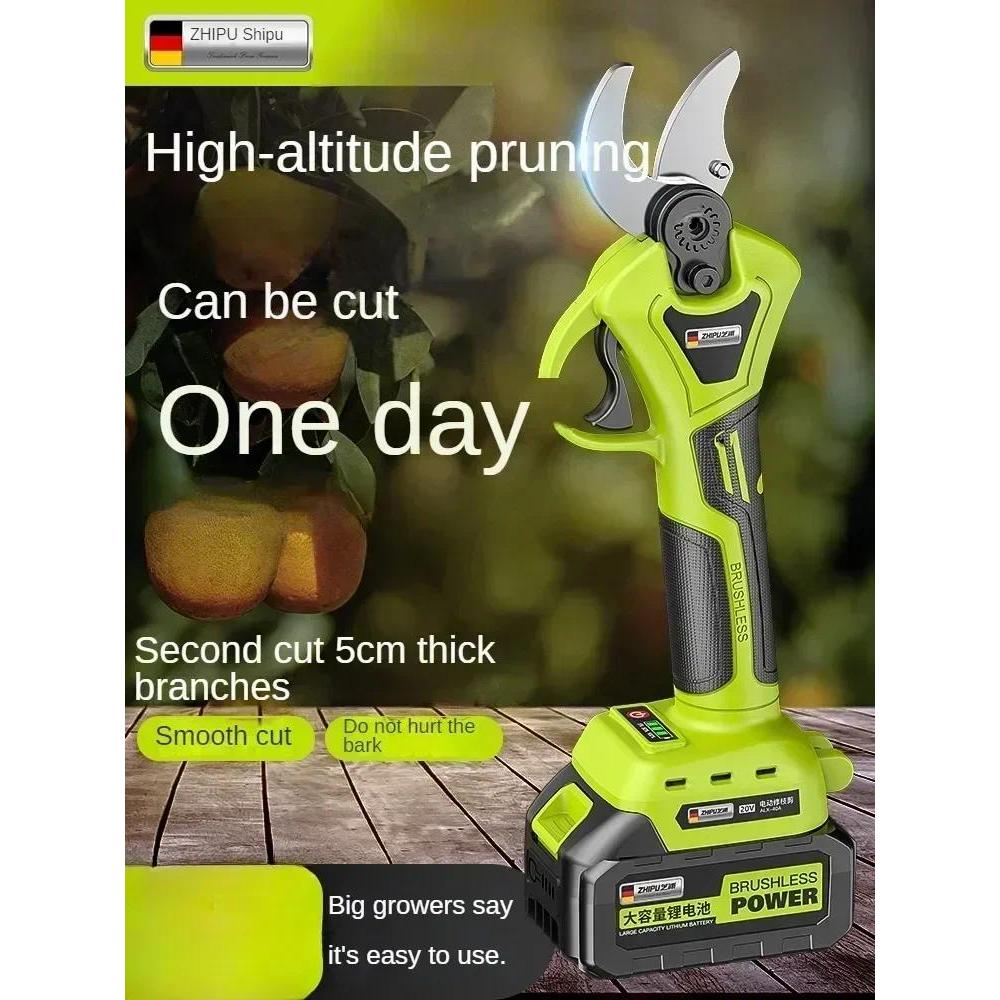 rechargeable electric pruning shears Branch shears Lithium battery special gardening electric branch
