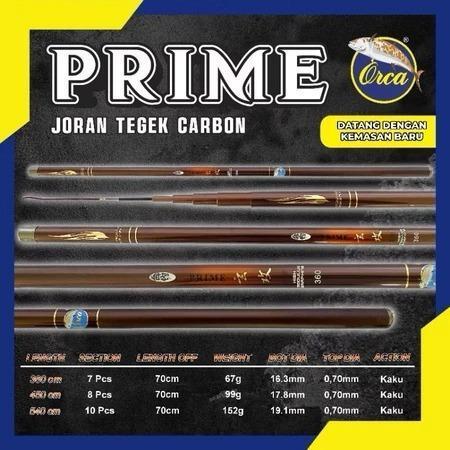 Arsya Gallery Fishing Joran Tegek Carbon Orca Prime Kaku & Presisi – Panjang 360cm 450cm 540cm, Ring