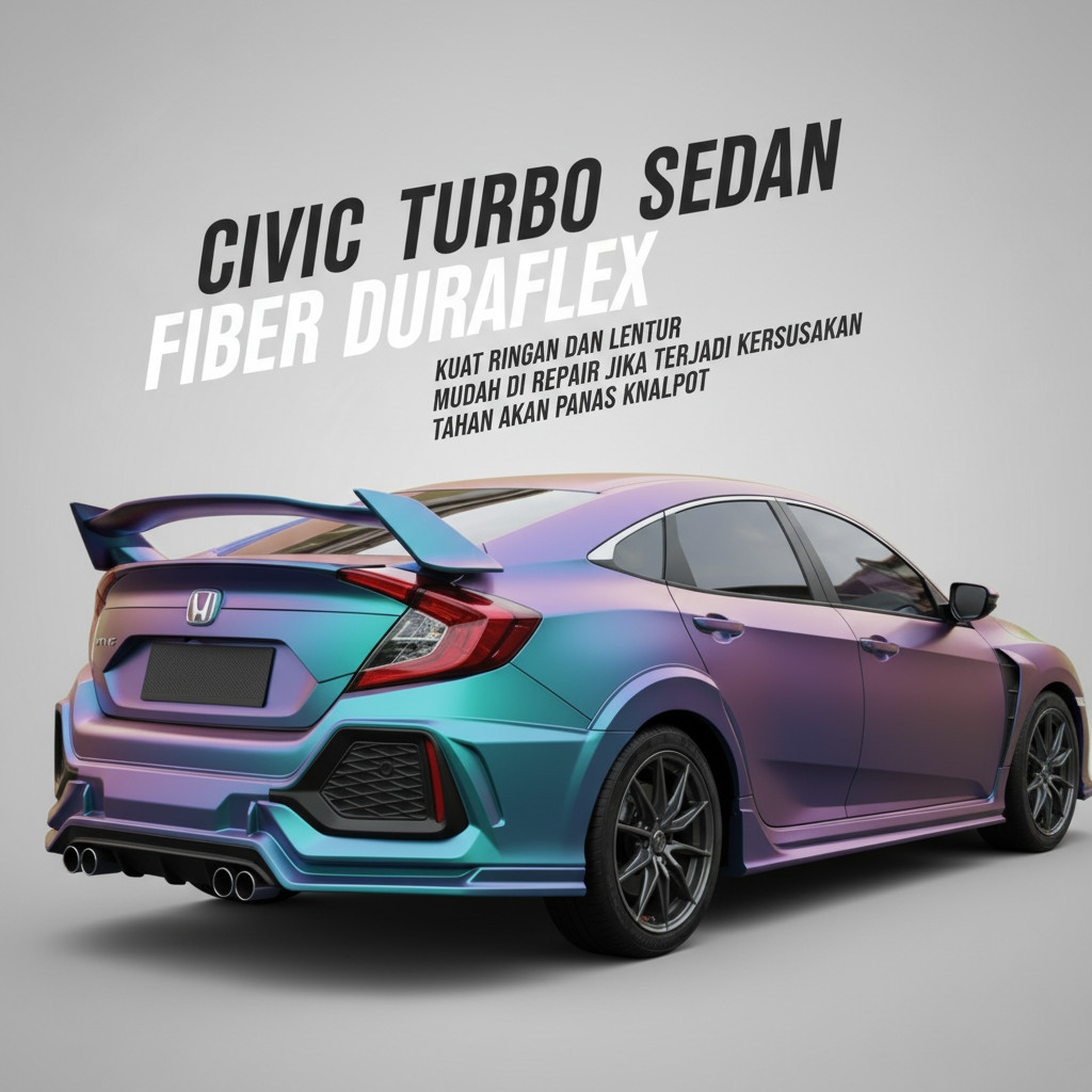 [READY] bodykit honda civic turbo sedan 2016-2021 body kit civic turbo sedan