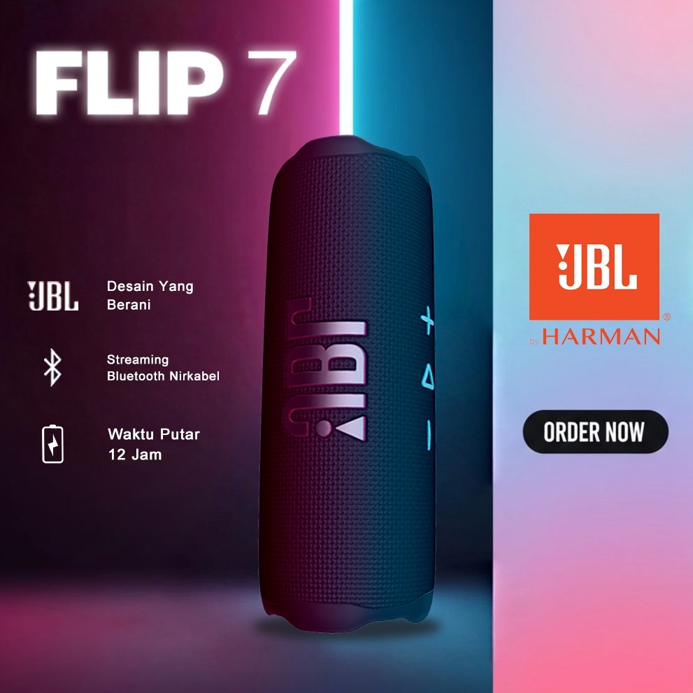 100% Original JBL Flip 7 Waterproof Portable Bluetooth Powerful Sound and Deep Bass IP68 Waterproof 
