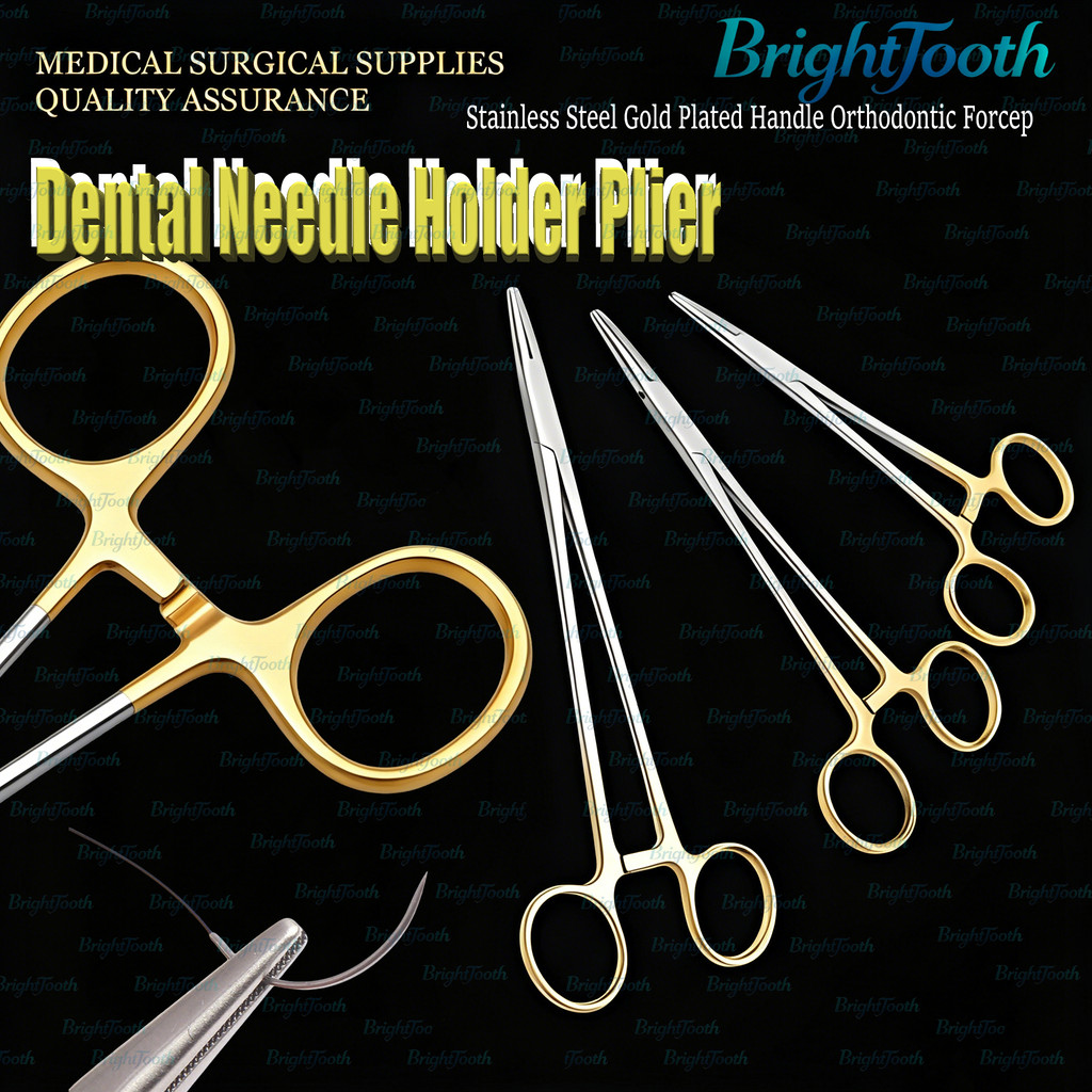 Needle Holder 14 cm. Nalfuder12.5cm./ Dental Needle Holder Plier Reusable / Klem Jahit/Needle Forcep
