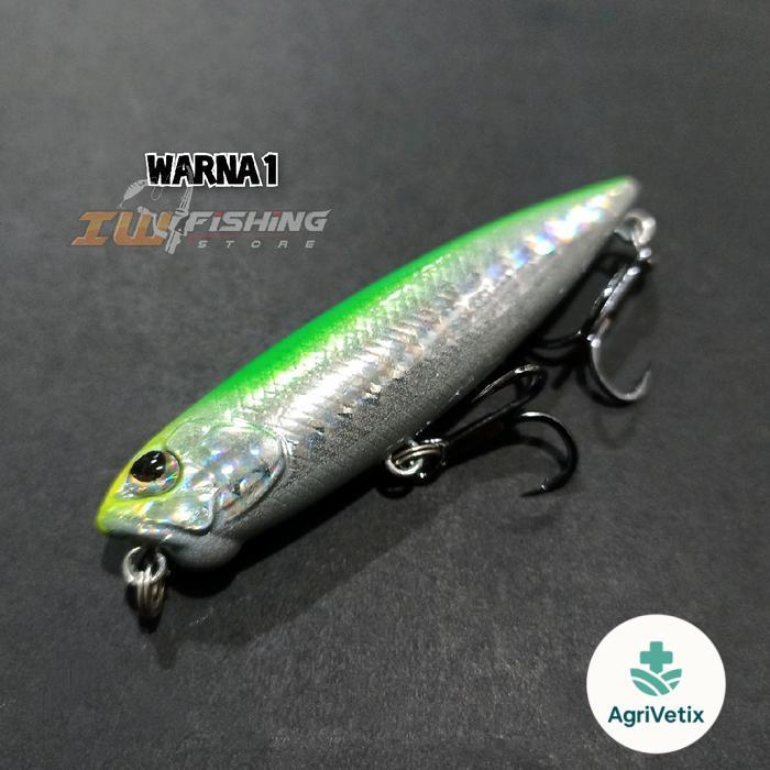 umpan pacing casting lure pensil pencil wtd top water 6,5cm 6gram ratle ultralight/ul Pancing - Warn
