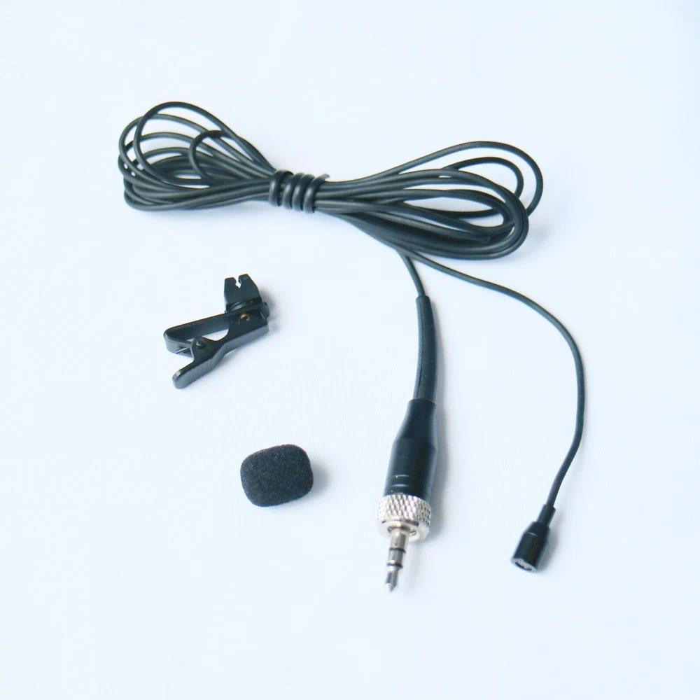 Standard 3.5mm Jack Lavalier Lapel Tie Clip Microphone For Sennheiser Shure TA4F AKG TA3F Wireless M