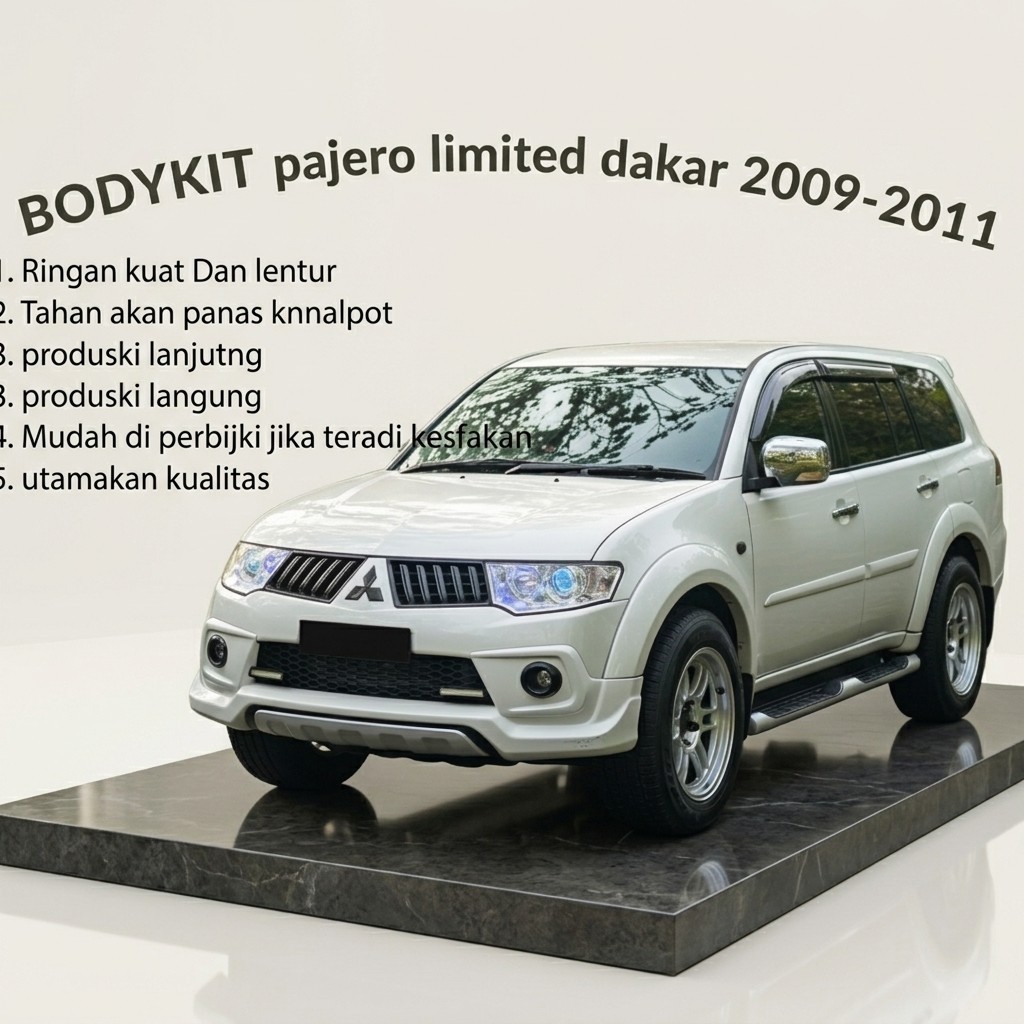 bodykit mitsubishi pajero 2009 2010 2011 limited dakar bodikirt pajero