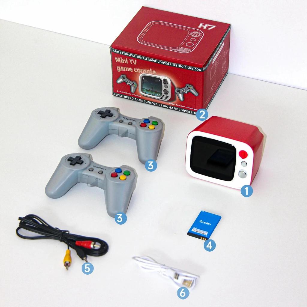 H7 Retro Handheld Game Console | 3.5-Inch HD Screen | 749 Built-in Retro Games | Dual Gamepad