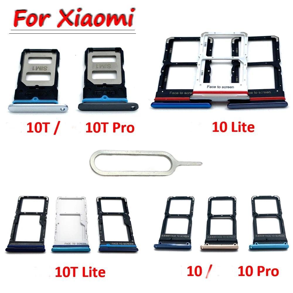 NEW Tested SIM Card Slot Card Tray Holder Adapter Accessories For Xiaomi Mi 10 10T Pro Lite Mi Note 