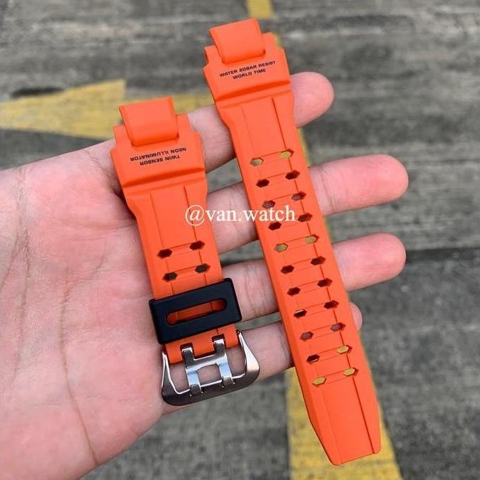 Strap CASIO GSHOCK GA 1100-4A GA 1000-4A GA 1000 ORANGE ORIGINAL Holder Hitam