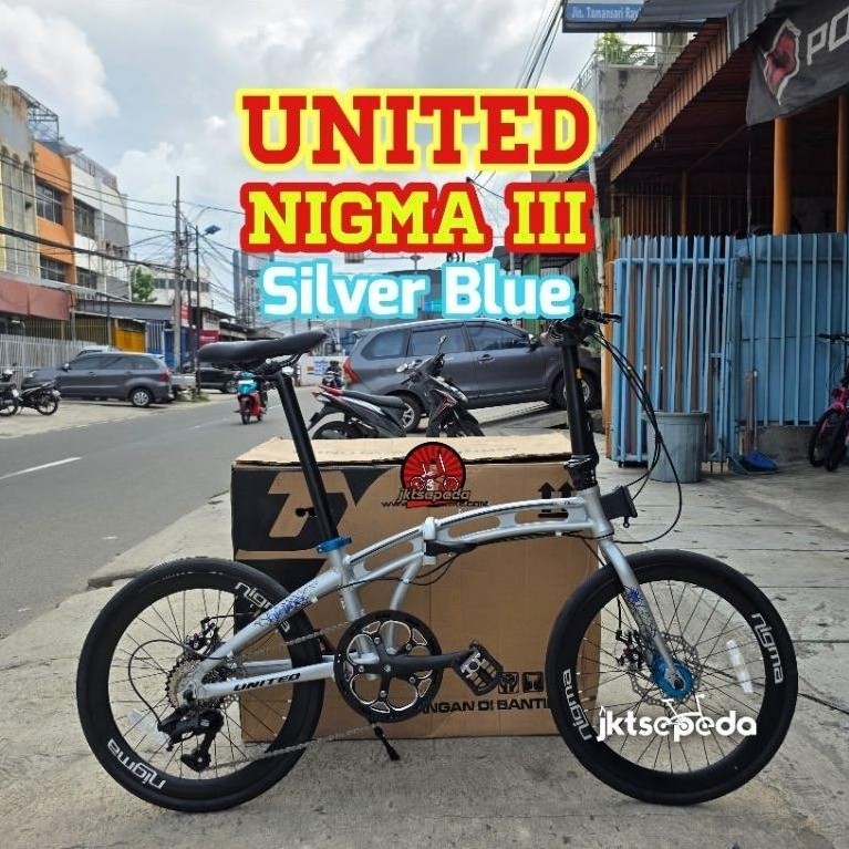 Sepeda Lipat United Nigma III 9 Speed Alloy Ready stock