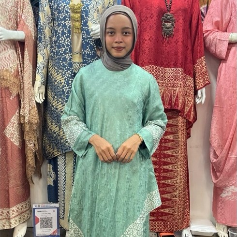 SETELAN WANITA BATIK WAJIK BAHAN VISCOSE PREMIUM JAHITAN EXCLUSIVE BATIK GAFFI THAMRIN CITY JAKARTA 