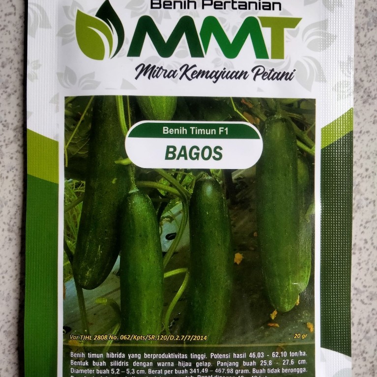 Benih Timun F1 BAGOS MMT SEED 20 Gram - Bibit Timun BAGOS BAGUS Ketimun Mentimun
