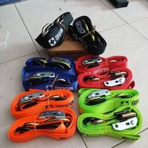 Tali Pengikat Barang Motor Trail 250cm Heavy Duty Pengait Kuat Anti Selip Deskripsi Produk Tali peng