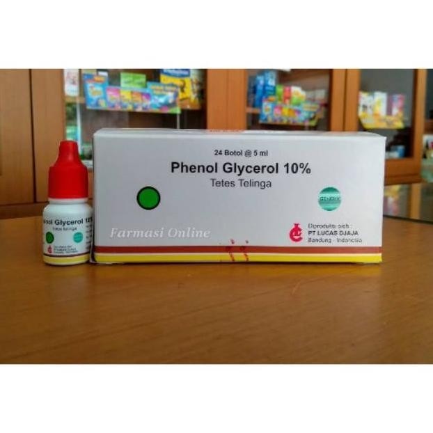 Tetes Telinga Fenol Gliserol 10% Botol 5 ml untuk Perawatan Telinga