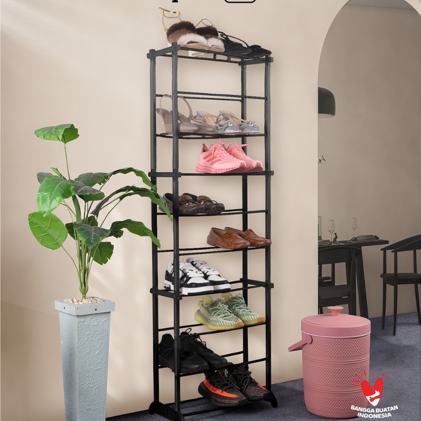 Rak Sepatu dan Jilbab 10 Tingkat Plastik / Rak Hijab 10 Susun Amazing Shoe Rack TRI J