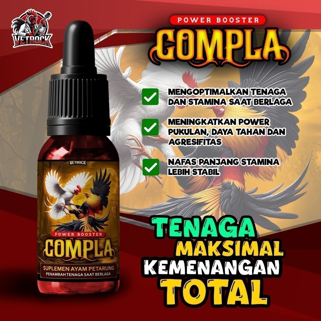 Doping Ayam COMPLA  SUPLEMENT HARIAN AYAM BOOSTER AYAM  COMPLA Power Booster  TERLARIS