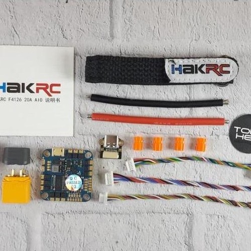 BEBAS ONGKIR - HAKRC F411 20A 2-5S AIO Flight Controller FC ESC Reptile Cloud V2