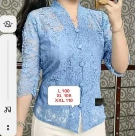 SHOOPY BLOUSE KARTINI BROKAT/BAJU KEBAYA RENDA KARTINI KONDANGAN WANITA BATAK