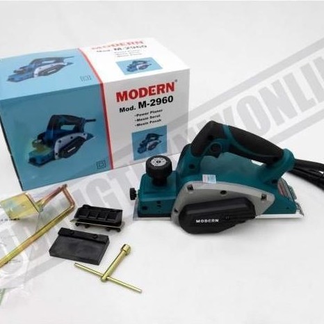 TERAR MESIN POWER PLANER M2960 MODERN Listrik 620 Watt / Mesin Pasah Serut Kayu Ketam Sugu Listrik 6