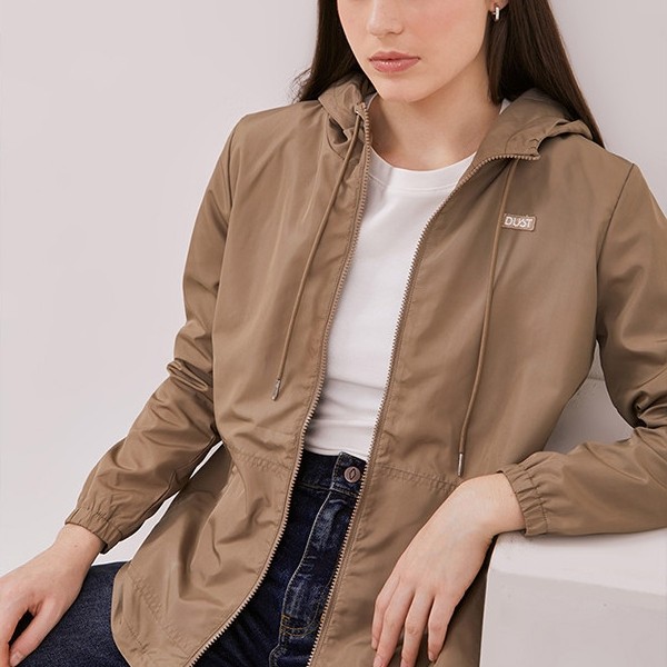 DUST Jaket Parasut Arla Coklat (D.56174)