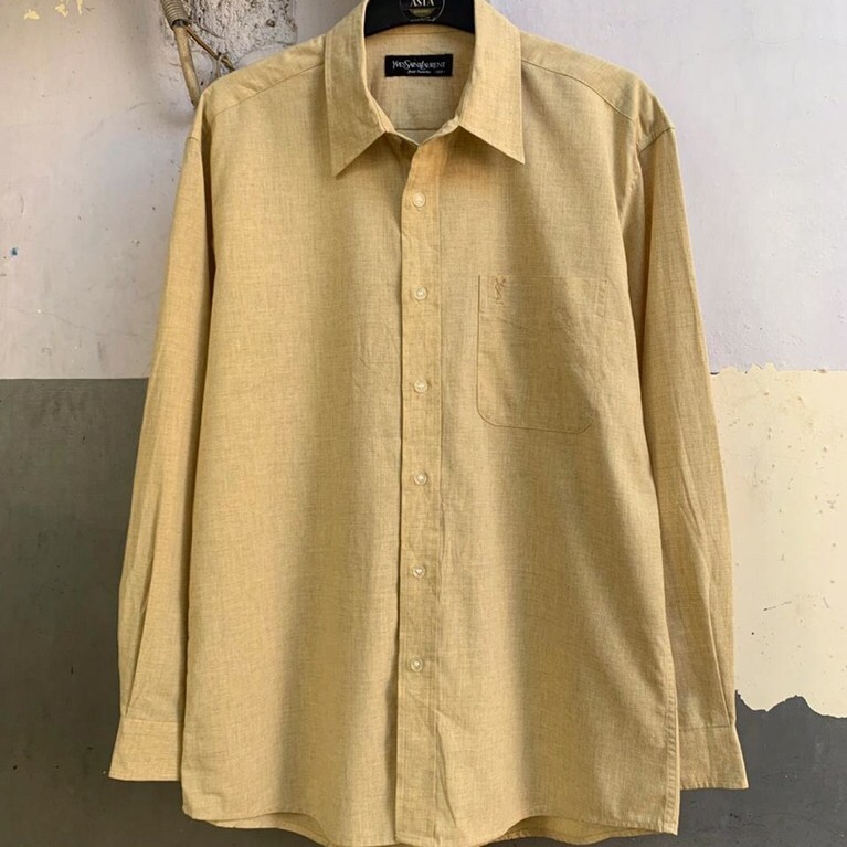 kemeja lengan panjang Ye/es/el size L preloved