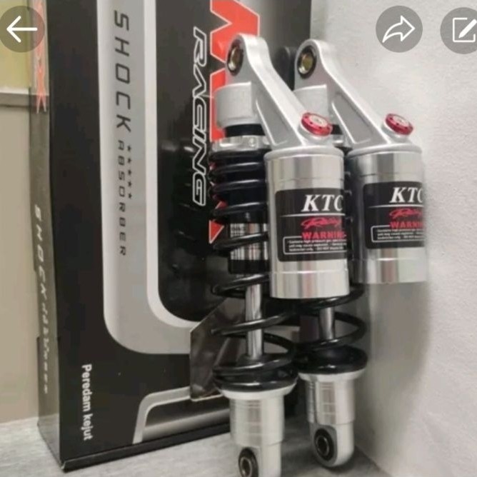 SHOCKBREAKER KTC/ JUPITER/ VEGA/FIZR ( 280MM) SEPASANG WARNA HITAM SEPASANG