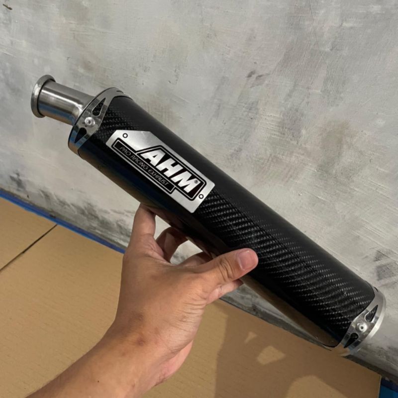 Stainless 2Stroke Exhaust/Muffler Carbon Type only - Exhaust 2Stroke Motorcycle