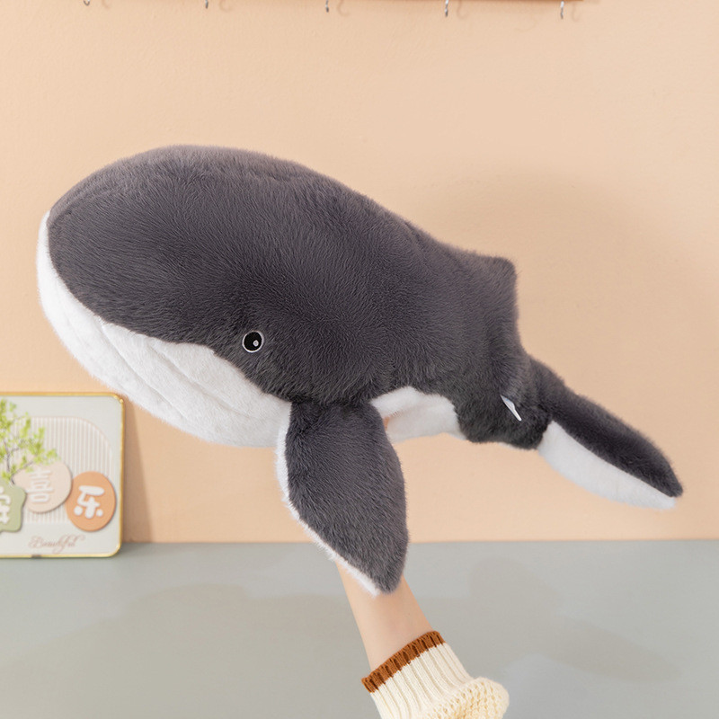Boneka paus biru baru, boneka paus, mainan pendamping kebun binatang laut.