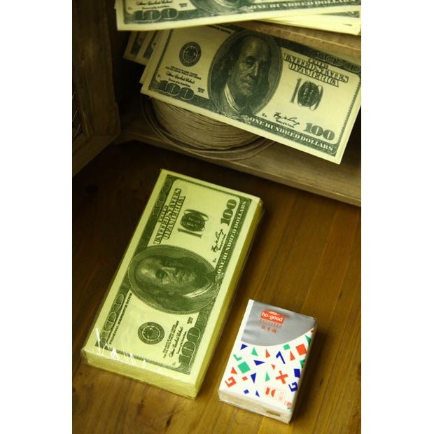 [NEW] Tissue Dollar Tisu Dolar Tissu Lap Unik Keren Lucu Gambar USD 100 Dollar 064