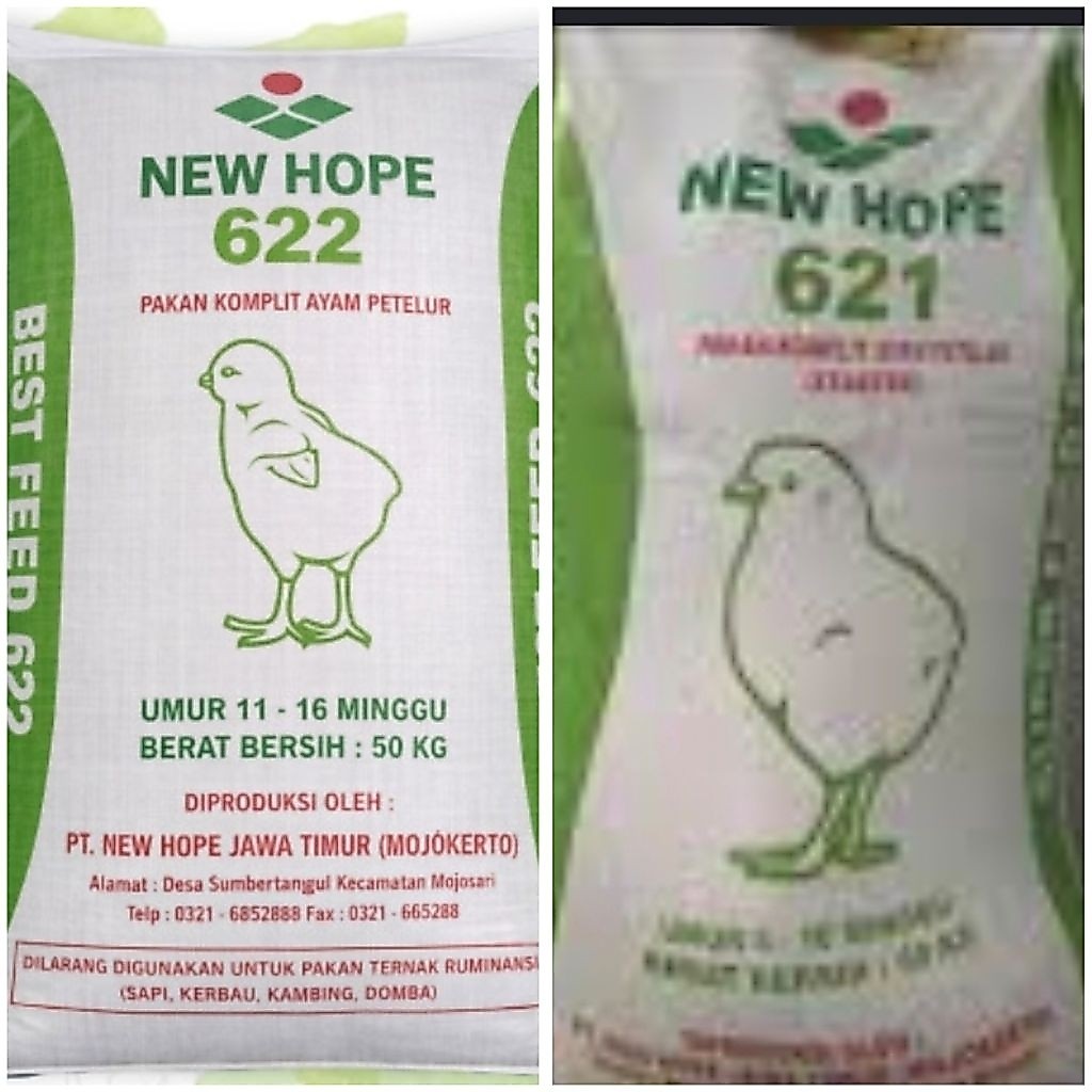 New hope pakan untuk ayam petelur 621&622
