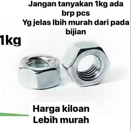 mur kiloan M8X1.25 M10X1.5 M12X1.75 M16X2.0