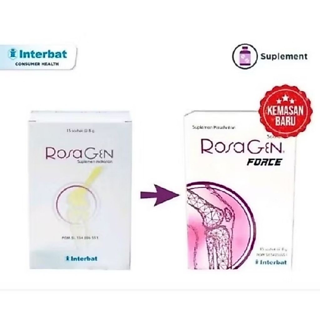 Rosagen Force 8 g 15 Sachet - Suplemen Kesehatan Sendi