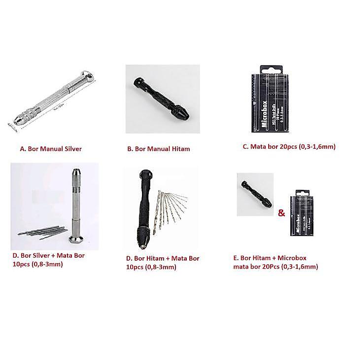 Bor Tangan Mini Micro Bor Pcb Twist Micro Drill