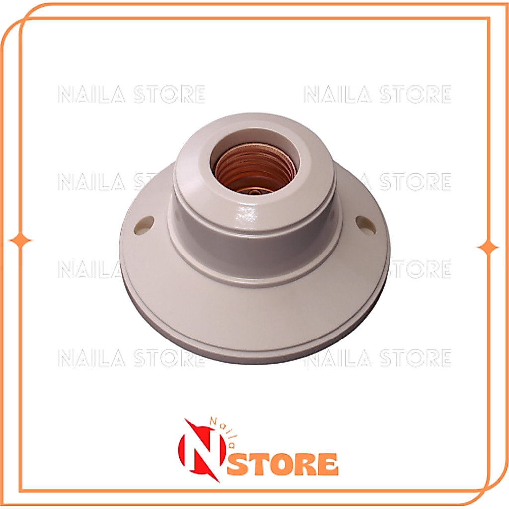 BROCO FITTING TEMPEL PLAFON BULAT CREAM 1212/ FITTING TEMPEL BROCO/FITTING LAMPU BROCO BERKUALITAS