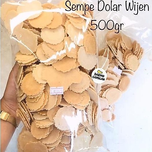 Kue Dolar 500Gr 250Gr Wijen Pisang Coklat Sempe Simping Opak Dollar Manis Allshop