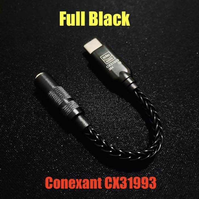 Promo Best Conexant CX31993 Pro HiFi DAC Type C to Jack 3.5mm AUX Audio Adaptor - CX31993 Full Silve