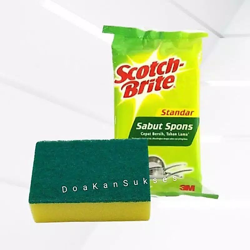3M Scotch Brite Sabut Spons Cuci Piring Spons Serbaguna