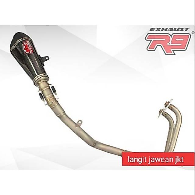 Knalpot R9 Austin Titanium carbon ninja 250fi