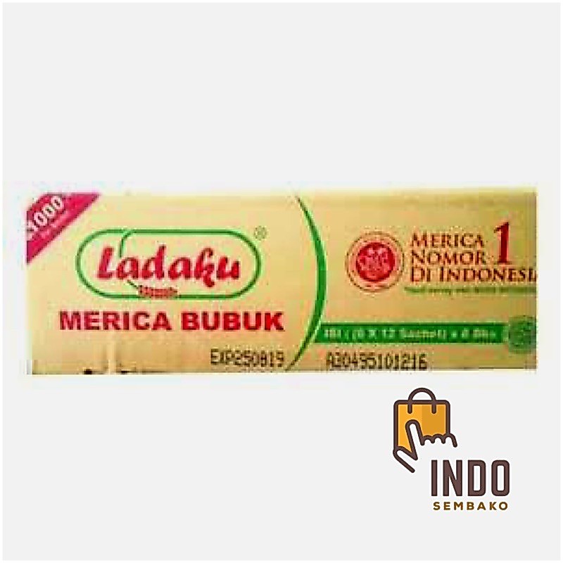 ladaku merica bubuk dus 72 sachet x 8 bungkus / Lada Sachet dus / Merica bubuk sachet dus
