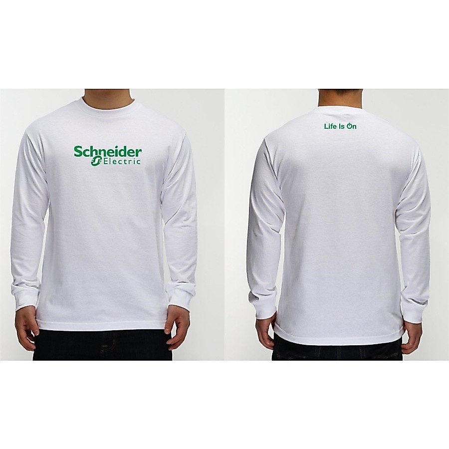 kaos schneider electric lengan panjang / baju schneider electric longsleeve