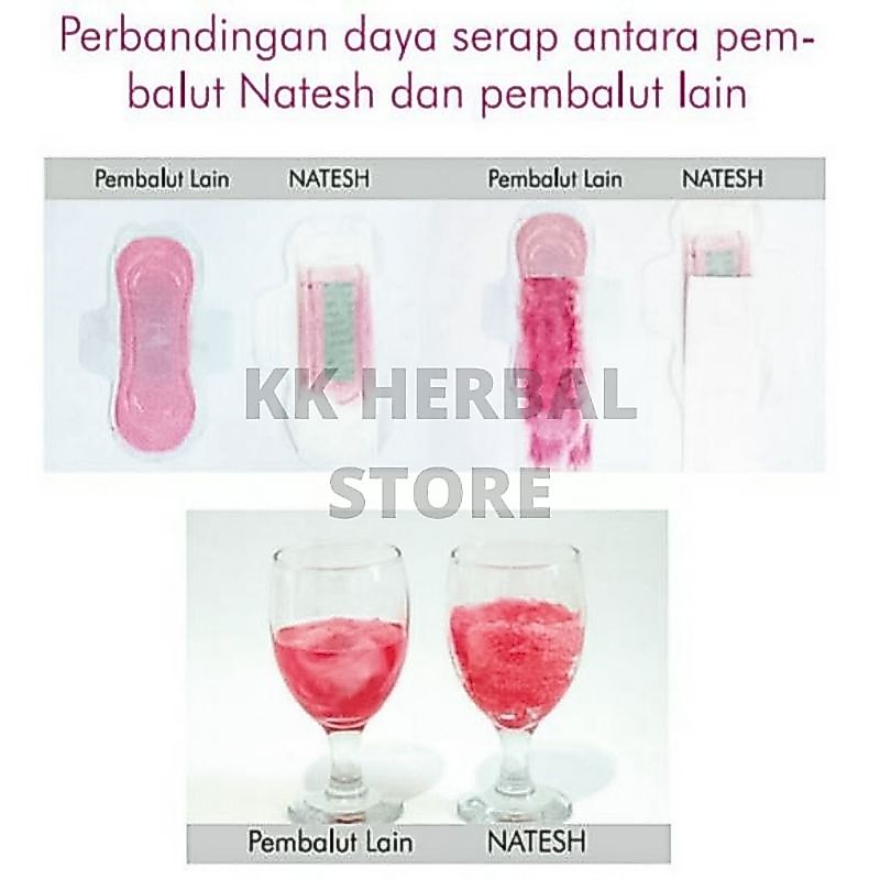 Pembalut Natesh Pantyliner 15 pak Paket Hemat 3