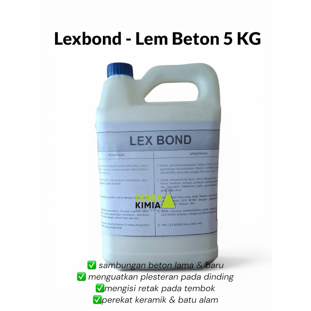Calbond - Lexbond Lem Beton - Lem Semen - Penguat Beton- Lexbond Hijau  - Pengeras Semen - Cat Pelap