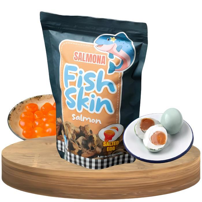 Salmona Fish Skin / Keripik Kulit Salmon / Cemilan Kulit Ikan Salmon / Keripik Kulit Ikan Salmon Ber