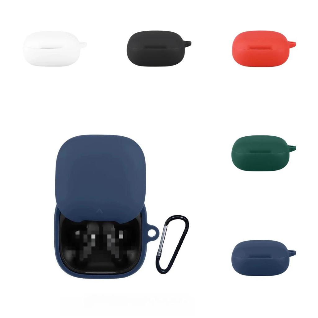 For Anker Soundcore Liberty Buds Case Solid Color Silicone Bluetooth Earphone Cover Shockproof hearp