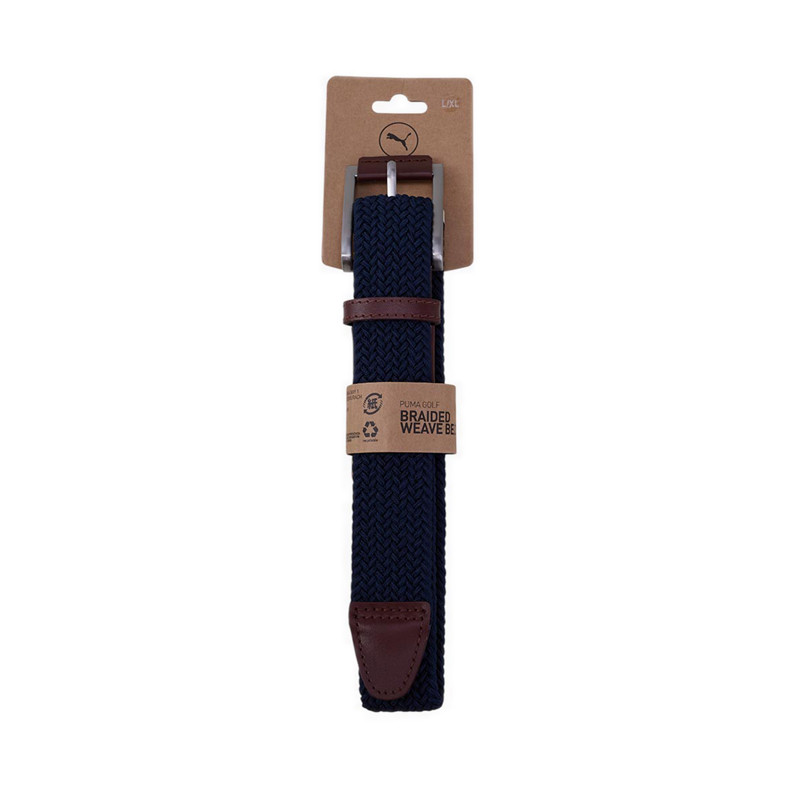 Puma Golf Braided Weave Web Men's Belt - Deep Navy