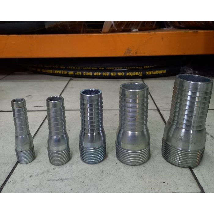King nipple 2 inch / hose nipple galvanis