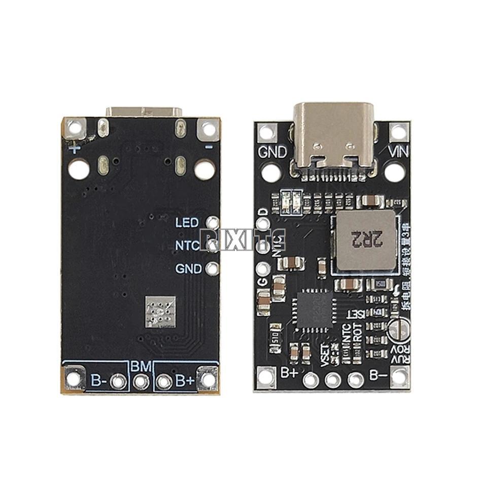 Modul Pengisian Daya Baterai Lithium Type-C USB 2-3S BMS 15W 84V 126V 15A Dengan Dukungan Penyeimban