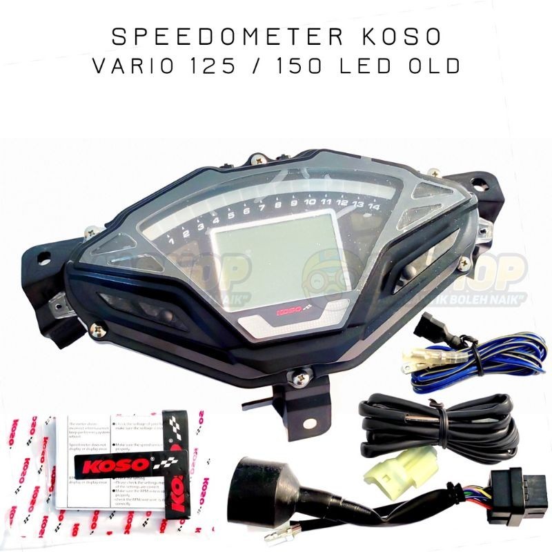 Speedometer Digital KOSO Vario 125 / 150 LED (2015 - 2018)