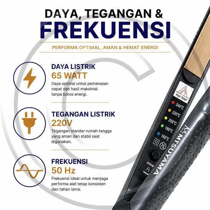 MS-5206 / Catokan 2in1 Pelurus dan Pengeriting Rambut / Mitsuyama / Young / Y-999 / Keiko-929 - CO -