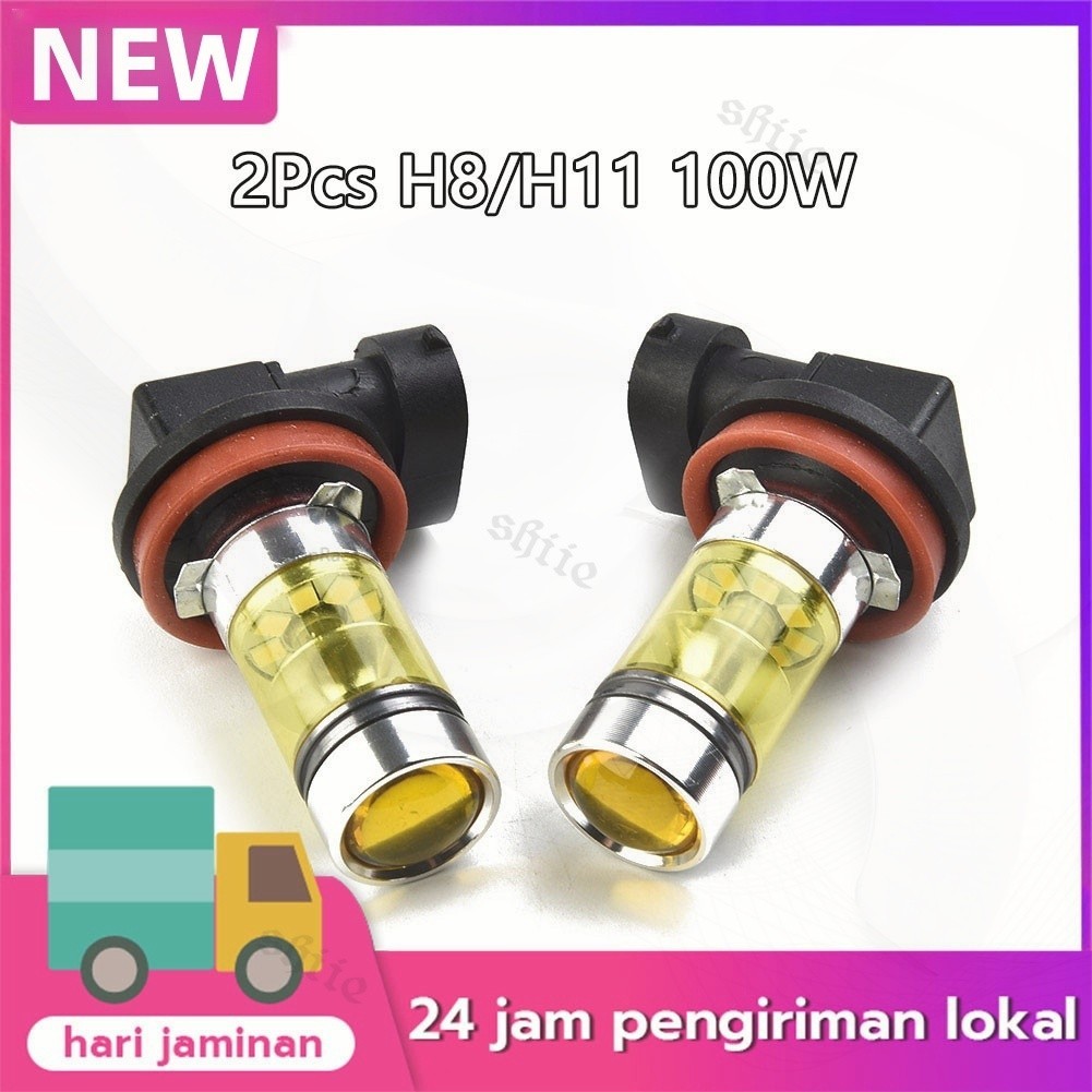 Lampu Kabut Mobil H11 H8 LED 100W 4300K Tembus Kabut Tebal